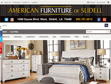 Tablet Screenshot of americanfurnitureofslidell.com